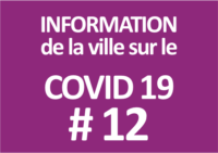 Information de la ville sur le covid-19 #12