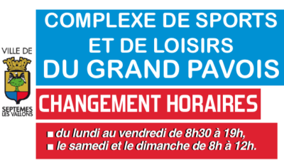 Grand pavois : Changement horaires