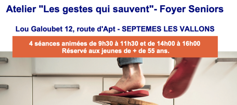 Atelier Seniors – Les gestes qui sauvent