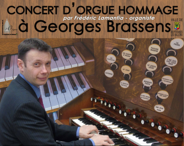 Concert d’orgue Hommage à Georges Brassens