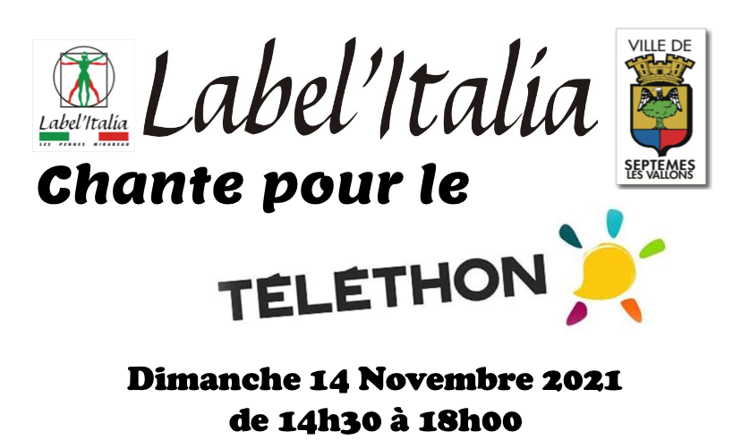Label’Italia chante pour le Téléthon