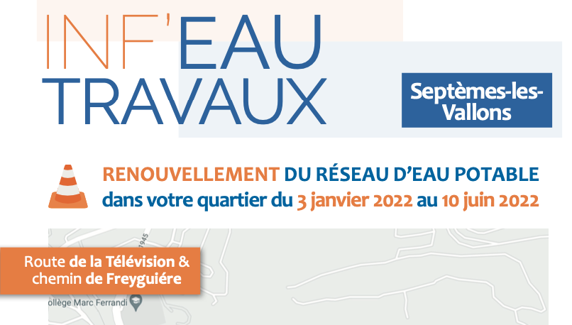 Travaux réseau d’eau potable
