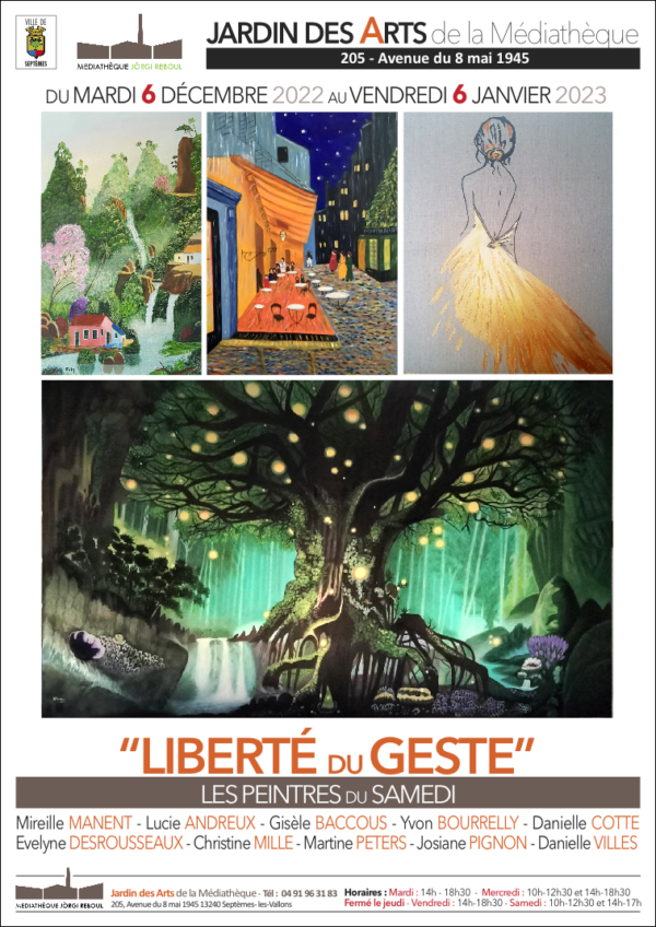 Exposition “Liberté du geste” par Les peintres du samedi