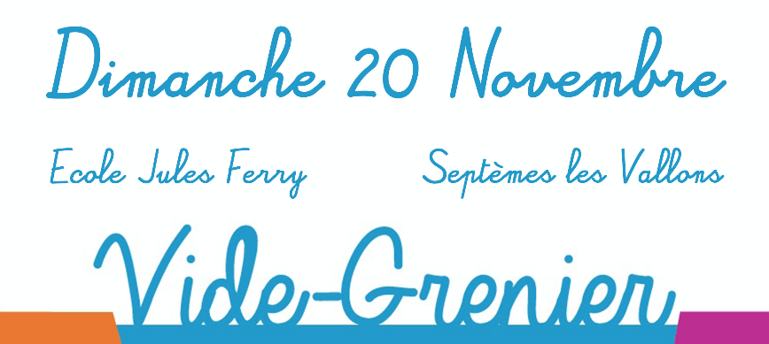 Vide grenier  école Jules Ferry 20 novembre