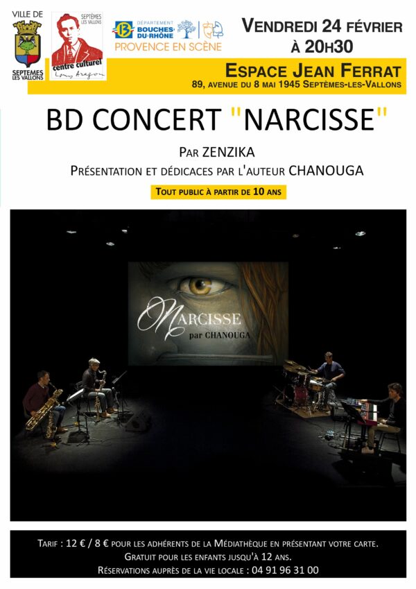 BD concert Narcisse vendredi 24 février