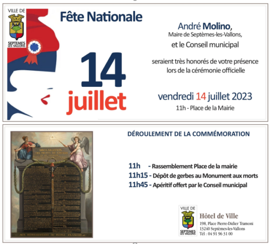 Commémoration de la Fête nationale