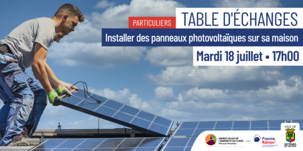 Table d'échanges de l'ALEC : "Installer des panneaux photovoltaïques sur sa maison"