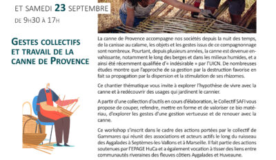 Atelier « renouer avec la canne de Provence »