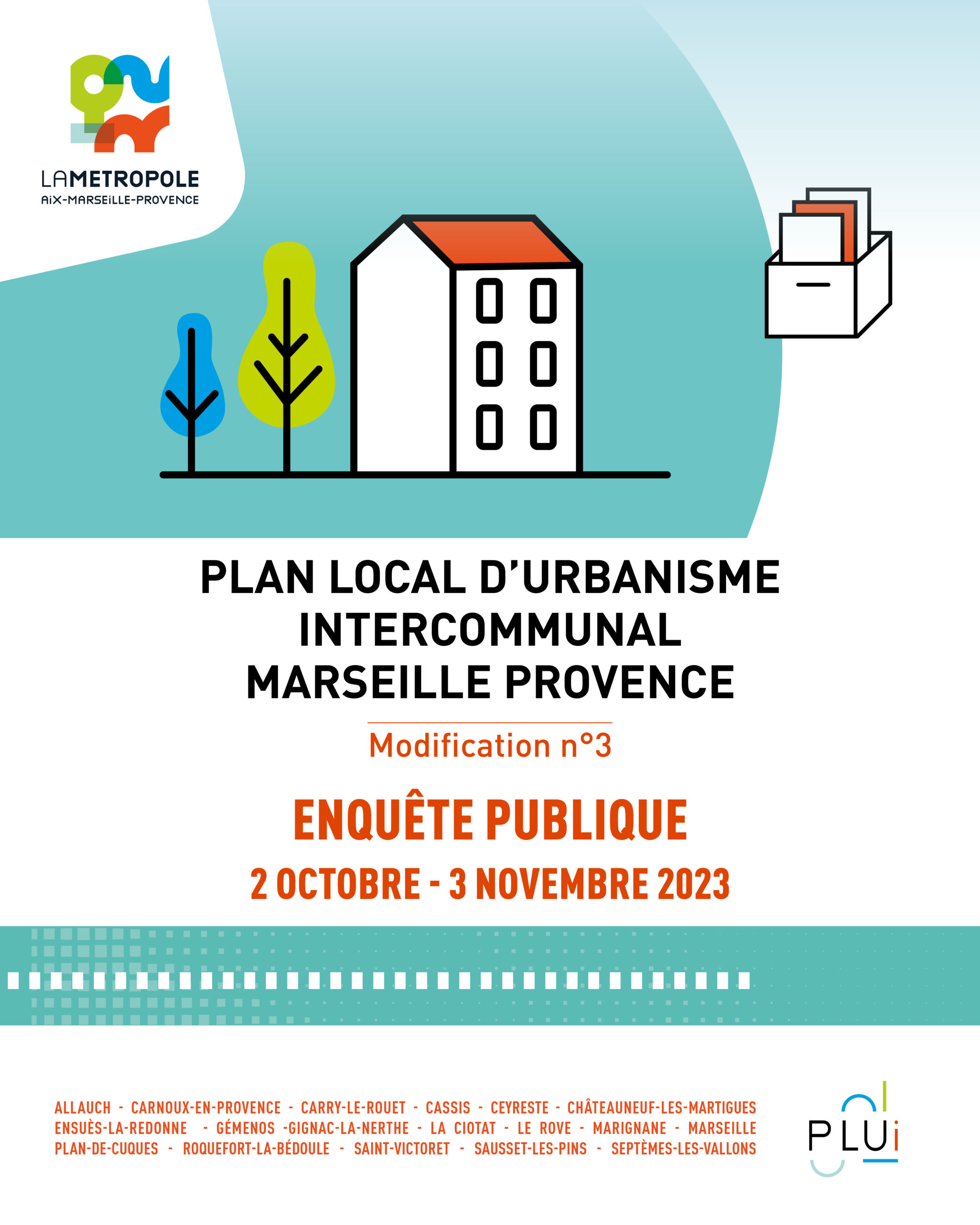 Enquête publique sur la modification n°3 du PLUi Marseille Provence