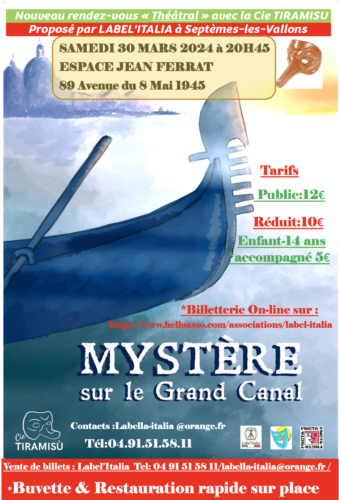 Théâtre « Mystère sur le Grand Canal »