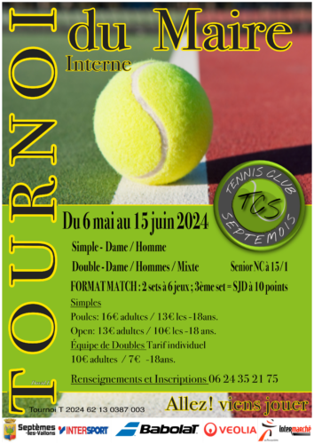 Tournoi interne du Tennis Club