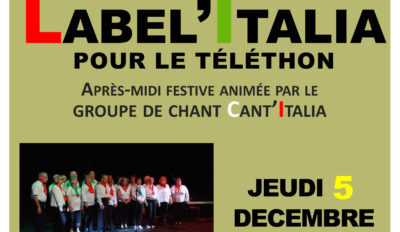 Label’Italia chante pour le Téléthon