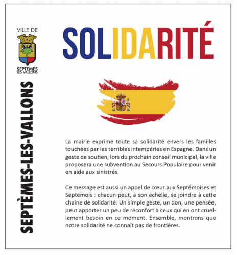 Solidarité avec l’Espagne