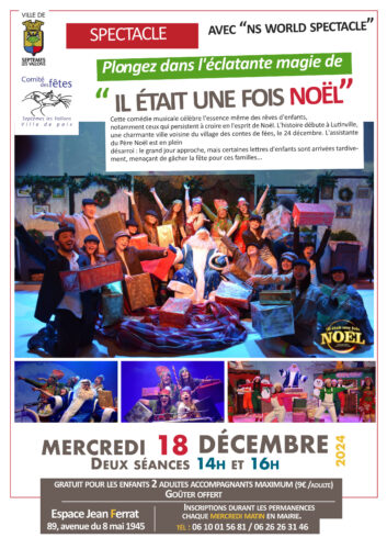 “Il était une fois Noël” – spectacle du Comité des Fêtes