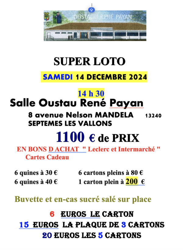 Loto de l'Oustaou René Payan