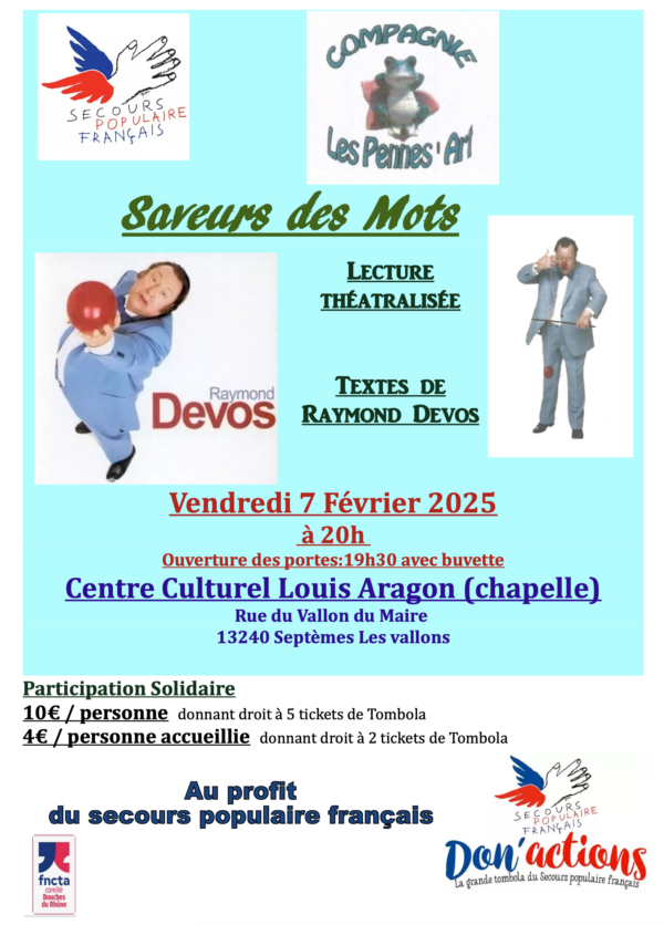 Théâtre au profit du Secours populaire