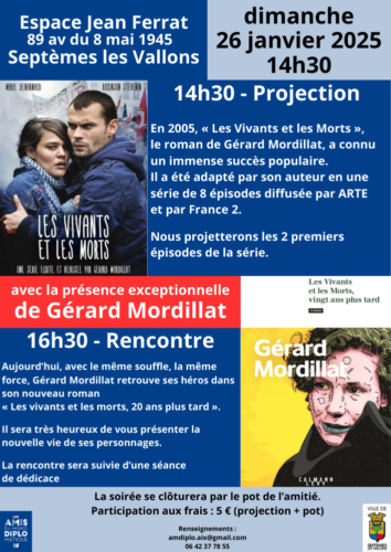 Projection-rencontre avec la présence de Gérard Mordillat