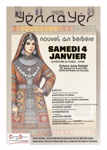 Nouvel An Berbère samedi 4 janvier