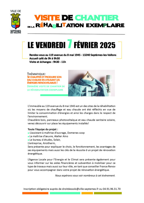 Réhabilitation exemplaire : nouvelle visite de chantier