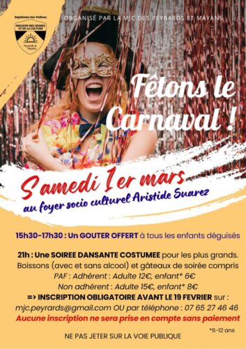 La MJC des Peyrards fête le Carnaval !