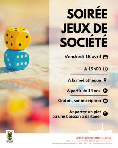 Soirée jeux de société
