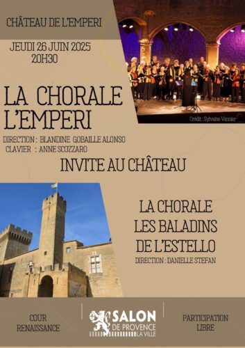La chorale des Baladins de l’Estello au château de l’Emperi