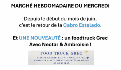 Marché du mercredi : venez goûter à la cuisine grecque