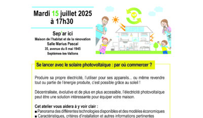 Atelier autour du photovoltaïque