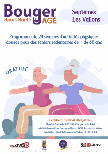 Ateliers sport-santé “Bouger âgé”, début des inscriptions !