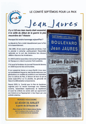 Hommage à Jean Jaurès