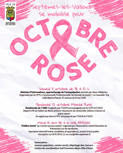 Octobre Rose, Septèmes se mobilise !