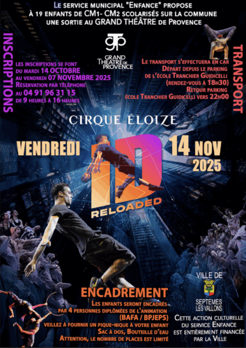 Sortie CM1 et CM 2 – cirque Éloize