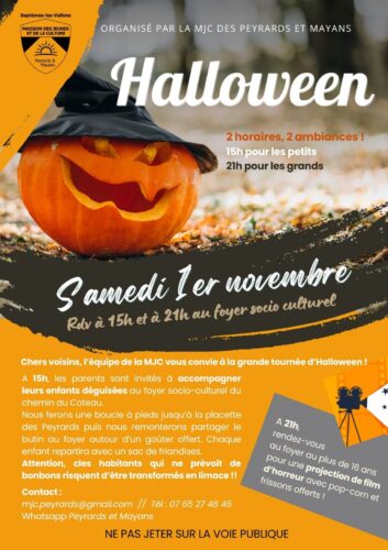 La MJC des Peyrards fête Hallowwen