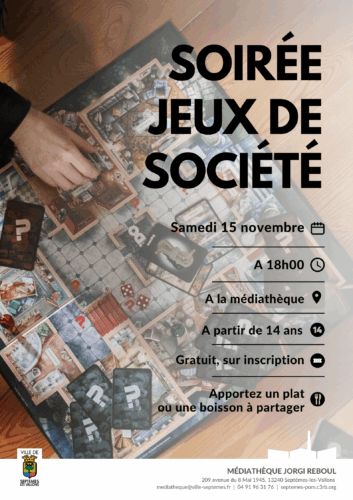 Soirée jeux de société