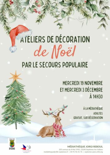 Atelier de décoration de Noël 1/2