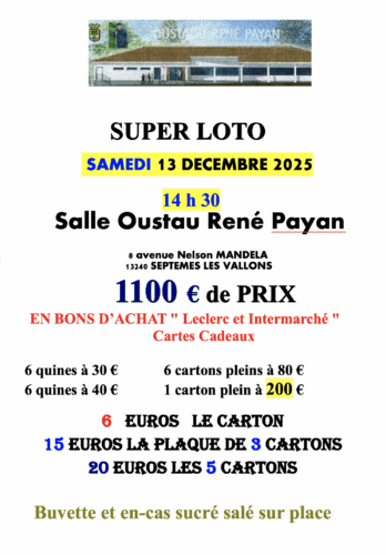 Loto de l’Oustaou René Payan
