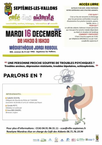 Café des aidants “les troubles psychiques”