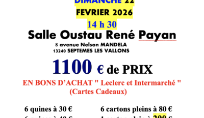 Loto de l&rsquo;Oustaou René Payan
