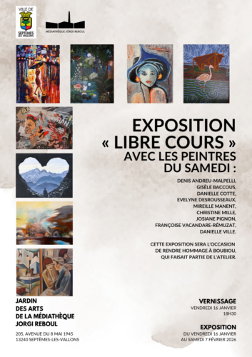 Exposition “Libre cours” avec Les peintres du samedi