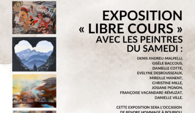 Exposition “Libre cours” avec Les peintres du samedi