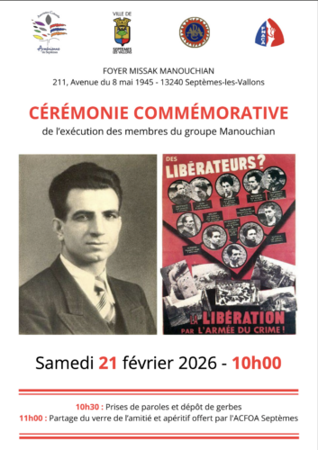 Cérémonie commémorative de l&rsquo;éxecution des membres du groupe Manouchian