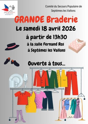 Braderie solidaire de printemps du Secours populaire