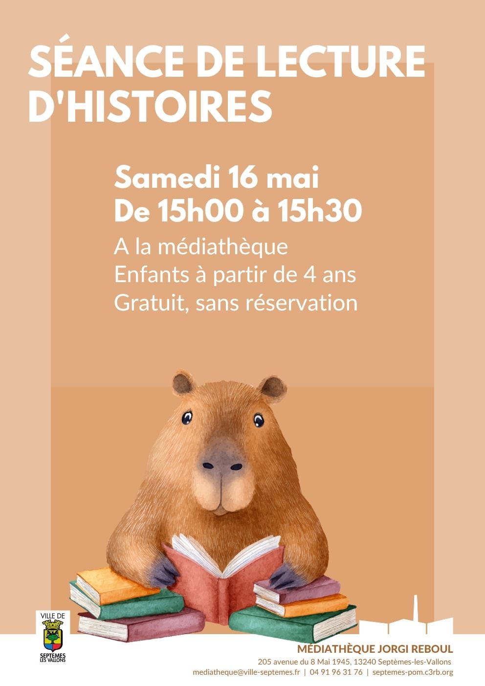 Séance de lecture d&rsquo;histoires