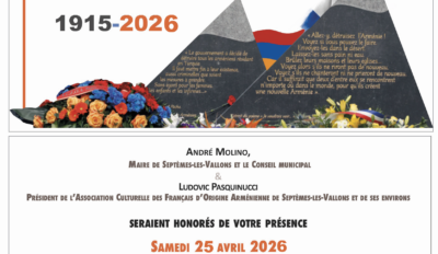 Commémoration du Génocide Arménien