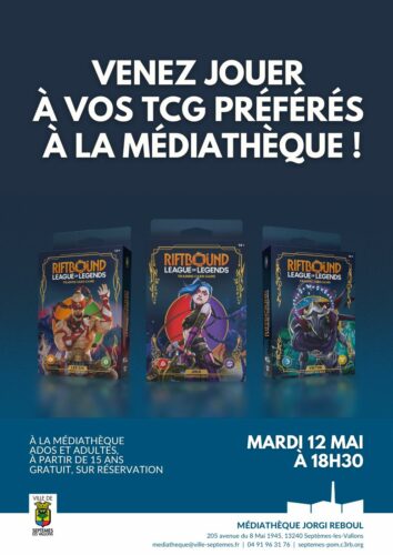 venez jouer à vos TCG préférés !