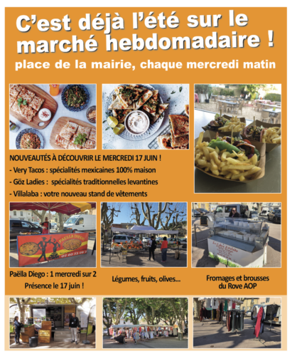 Des nouveautés sur le marché hebdomadaire !